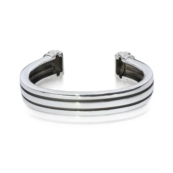 Grooved sale cuff bracelet